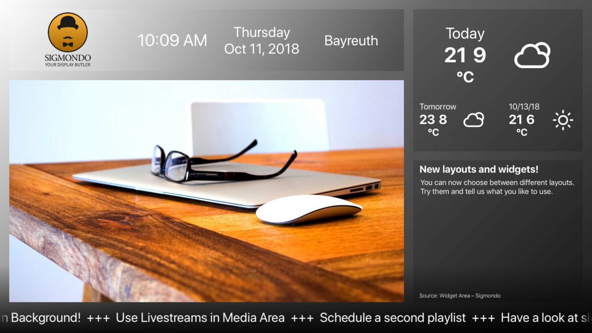 SIGMONDO Your Display Butler Digital Signage On Apple TV